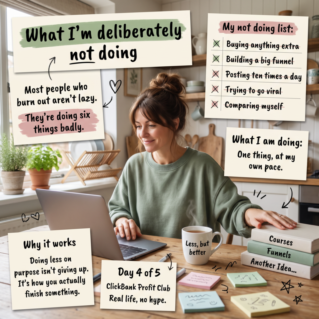 What I’m not doing (and why that matters)